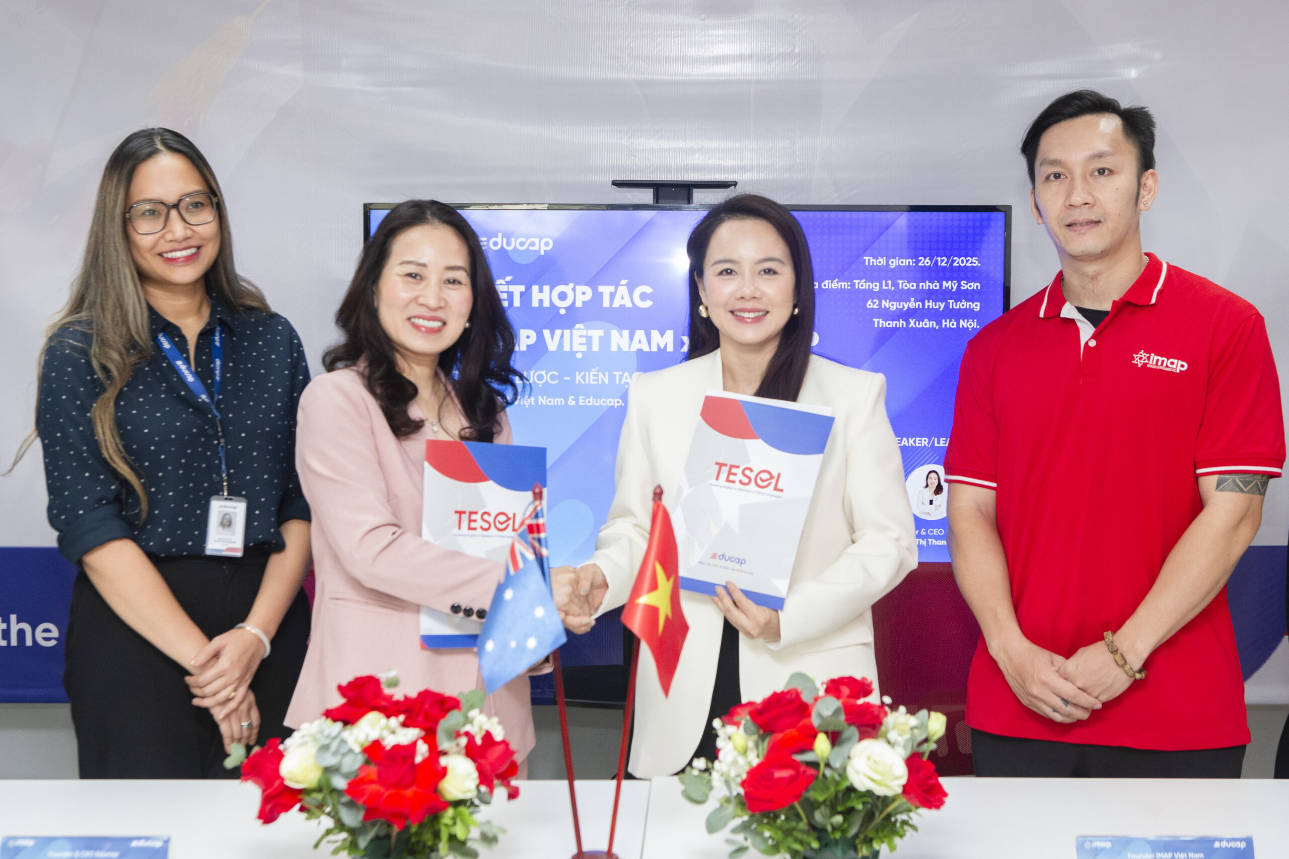 Educap ký kết hợp tác chiến lược cùng IMAP Việt Nam trong đào tạo giáo viên tiếng Anh