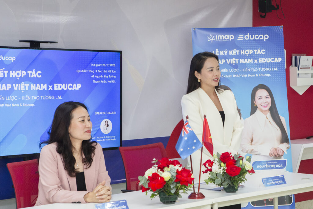 Đại diện Educap và IMAP Việt Nam tại lễ ký kết hợp tác chiến lược