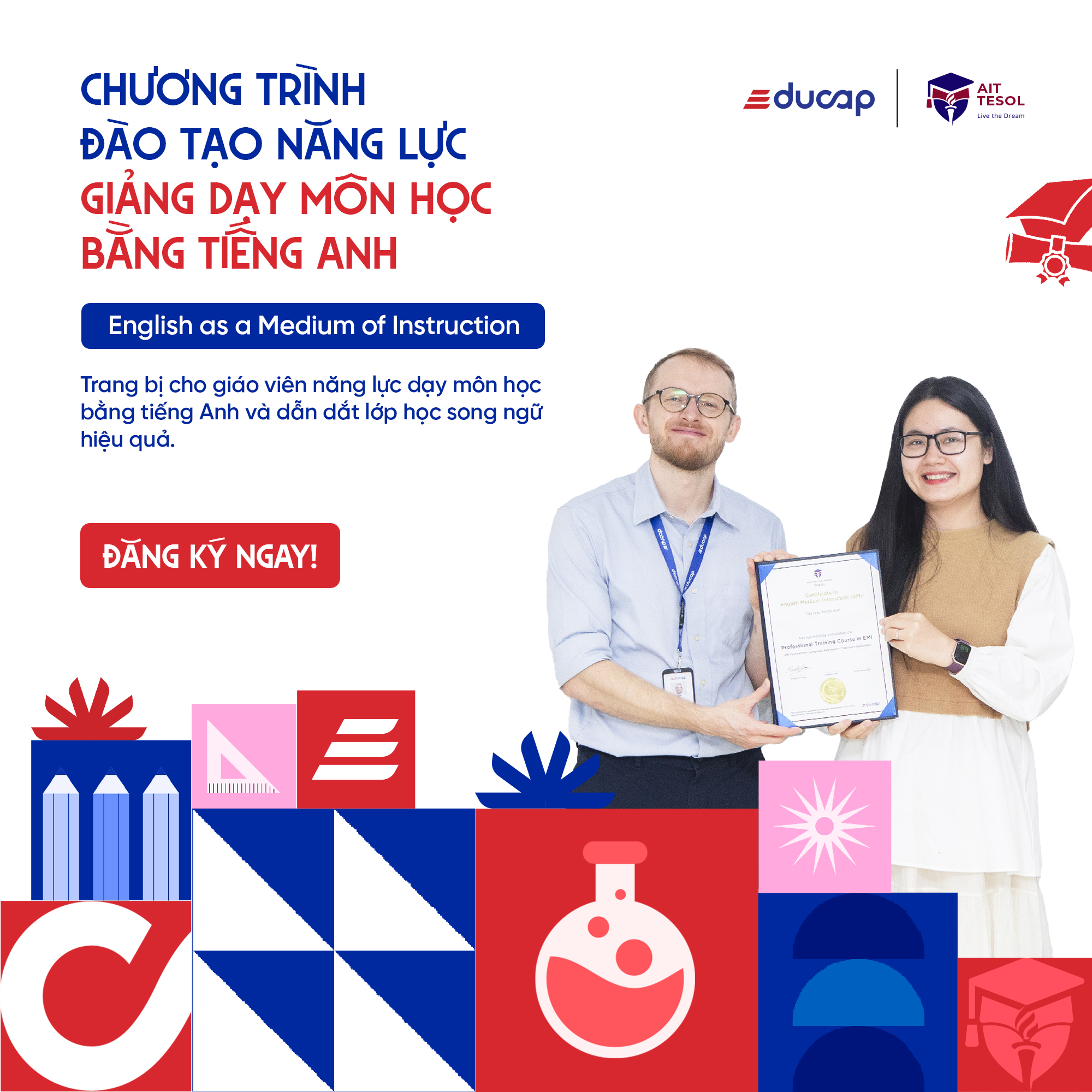 Poster của chương trình EMI tại EDUCAP