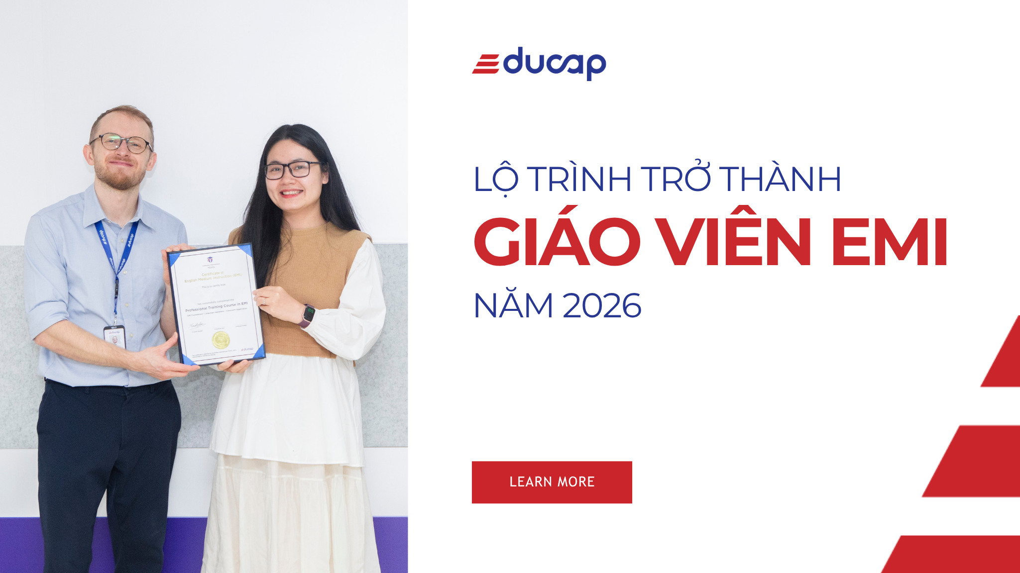 LỘ TRÌNH TRỞ THÀNH giáo viên EMI